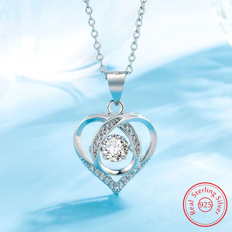 Real 925 Sterling Silver High Quality Jewelry Crystal Zircon Heart Pendant Necklace For Women Fashion FQL23257WH
Real 925 Sterling Silver High Quality Jewelry Crystal Zircon Heart Pendant Necklace For Women Fashion FQL23257WH