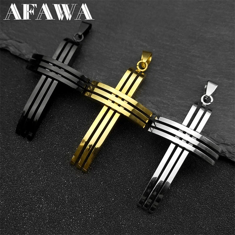 3Pcs Hip Hop Cross Pendants For Women Men Stainless Steel Black Color Religious Holy Lord Crucifix Charms Jewelry
3Pcs Hip Hop Cross Pendants For Women Men Stainless Steel Black Color Religious Holy Lord Crucifix Charms Jewelry