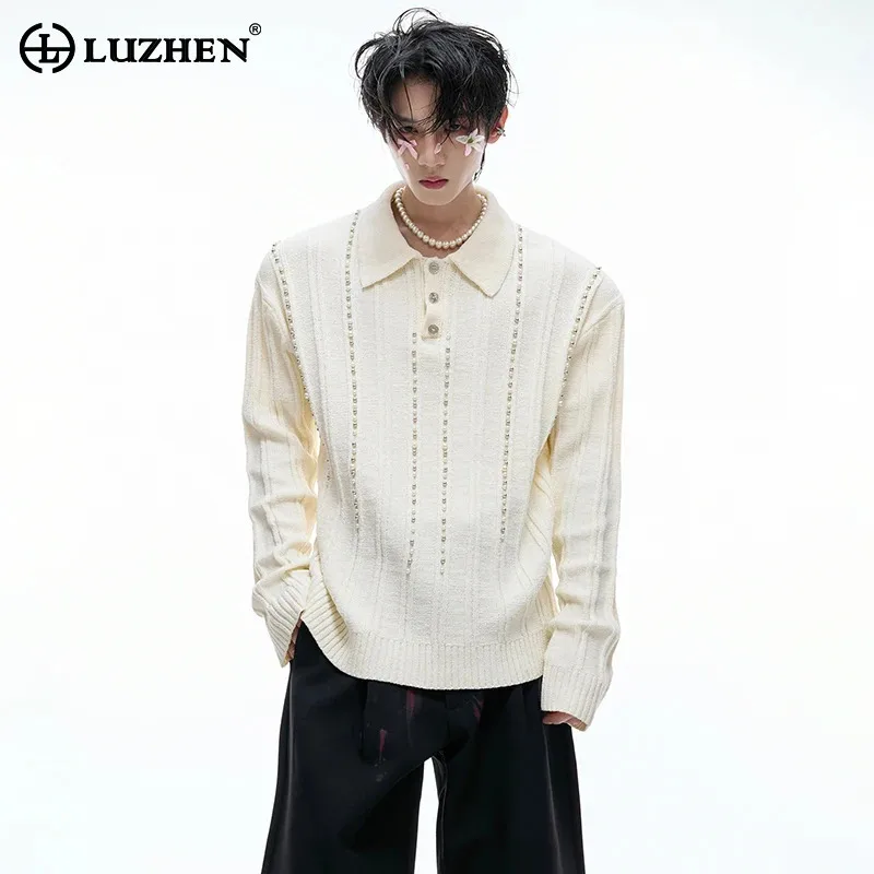 LUZHEN жемчужные блестки в стиле пэчворк, украшенные полосатые вязаные пуловеры с длинными рукавами, мужские рубашки, новинка 2025 года, оригинальный элегантный свитер JY3647
LUZHEN жемчужные блестки в стиле пэчворк, украшенные полосатые вязаные пуловеры с длинными рукавами, мужские рубашки, новинка 2025 года, оригинальный элегантный свитер JY3647