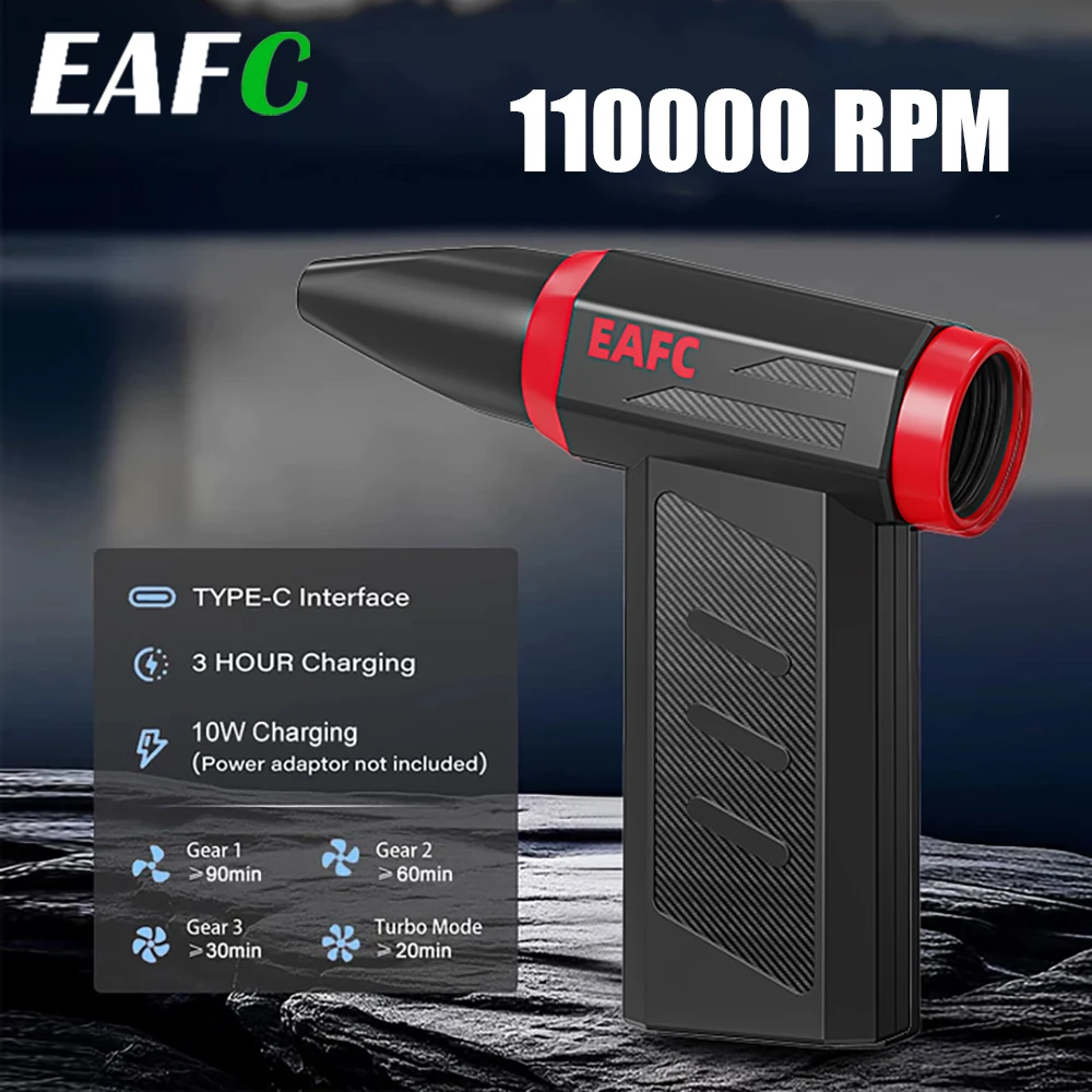 EAFC Mini 110000 об/мин жестокий вентилятор Мощный фен Пылесос Type-C Перезаряжаемый бесщеточный турбоструйный фен с сильным ветром
EAFC Mini 110000 об/мин жестокий вентилятор Мощный фен Пылесос Type-C Перезаряжаемый бесщеточный турбоструйный фен с сильным ветром