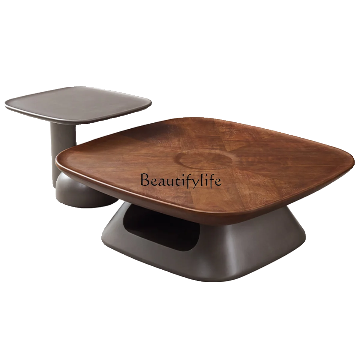 Italian minimalist square coffee table combination solid wood antique tea table
Italian minimalist square coffee table combination solid wood antique tea table