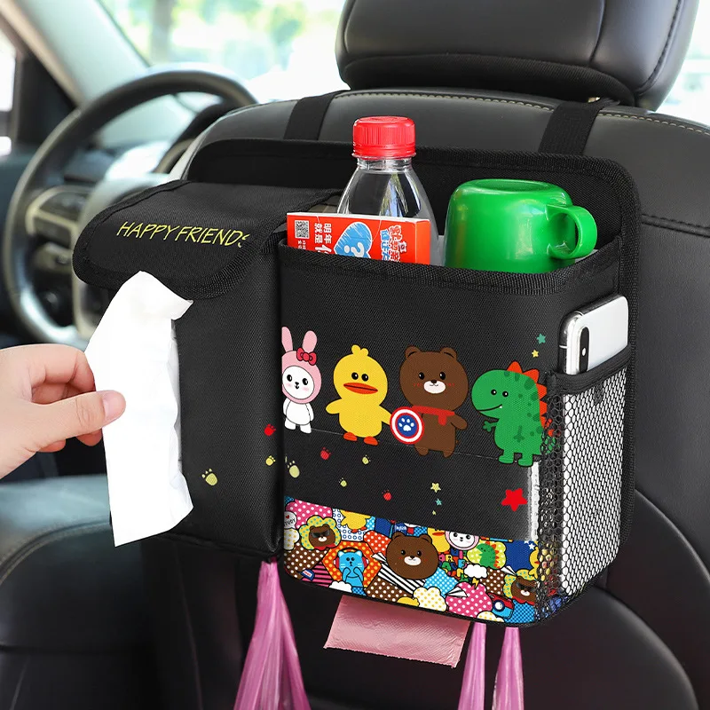 Car trash can tissue box two-in-one, cartoon car seat hanging storage box, multi-functional seat back storage bag
Car trash can tissue box two-in-one, cartoon car seat hanging storage box, multi-functional seat back storage bag