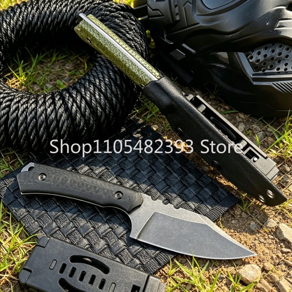 Multi-functional Wilderness Adventure Rescue Fishing Essential Outdoor Gear EDC Cutting Straight Knife G10 & Carbon Fiber Handle
Multi-functional Wilderness Adventure Rescue Fishing Essential Outdoor Gear EDC Cutting Straight Knife G10 & Carbon Fiber Handle