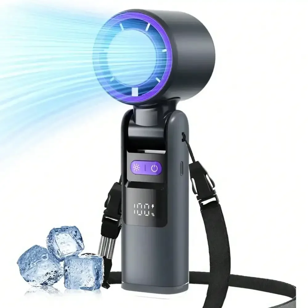 4000mAh Portable Handheld Turbo Fan, 199 Gear Wind Rechargeable Handheld Fan, Semiconductor Refrigeration Air Turbo Tech
4000mAh Portable Handheld Turbo Fan, 199 Gear Wind Rechargeable Handheld Fan, Semiconductor Refrigeration Air Turbo Tech