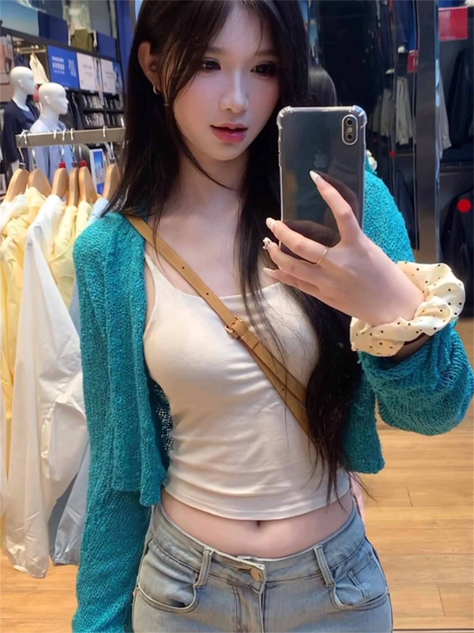 Женский вязаный открытый кардиган Spicy Girl Long Sve, ранняя осень, новый утягивающий синий высококачественный женский топ с вырезами
Женский вязаный открытый кардиган Spicy Girl Long Sve, ранняя осень, новый утягивающий синий высококачественный женский топ с вырезами