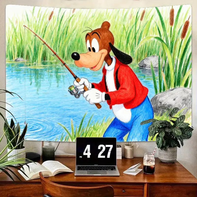 1 шт. гобелен для рыбалки Disney Goofy, классическое настенное искусство с героями мультфильмов, современный домашний декор из полиэстера, подарок для фанатов в спальне и гостиной
1 шт. гобелен для рыбалки Disney Goofy, классическое настенное искусство с героями мультфильмов, современный домашний декор из полиэстера, подарок для фанатов в спальне и гостиной