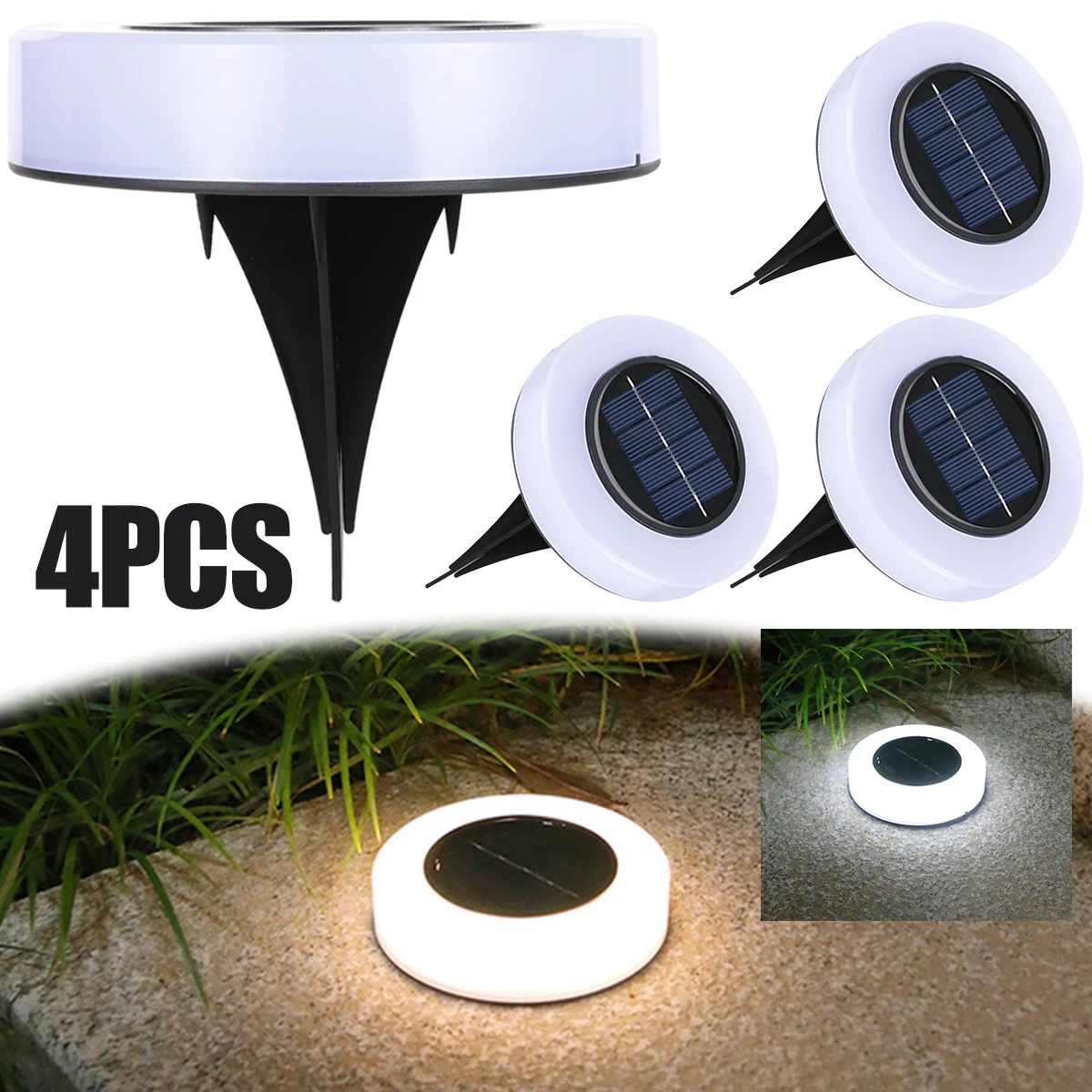 4pcs Solar LED Light Outdoor Disk Buried Solar Garden Light Pathway Lawn Lights Waterproof Solar Light for Garden Path Decor
4pcs Solar LED Light Outdoor Disk Buried Solar Garden Light Pathway Lawn Lights Waterproof Solar Light for Garden Path Decor
