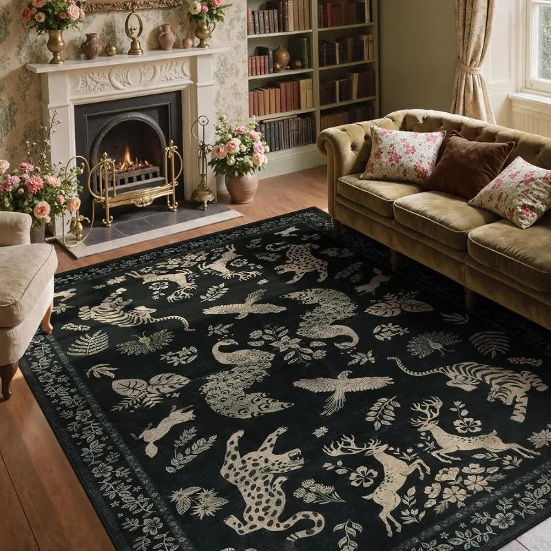 Animal Floral Living Room Carpet Machine Washable Non-slip Soft Bedroom Rug Nordic Style Home Decor Coffee Table Sofa Floor Mat
Animal Floral Living Room Carpet Machine Washable Non-slip Soft Bedroom Rug Nordic Style Home Decor Coffee Table Sofa Floor Mat