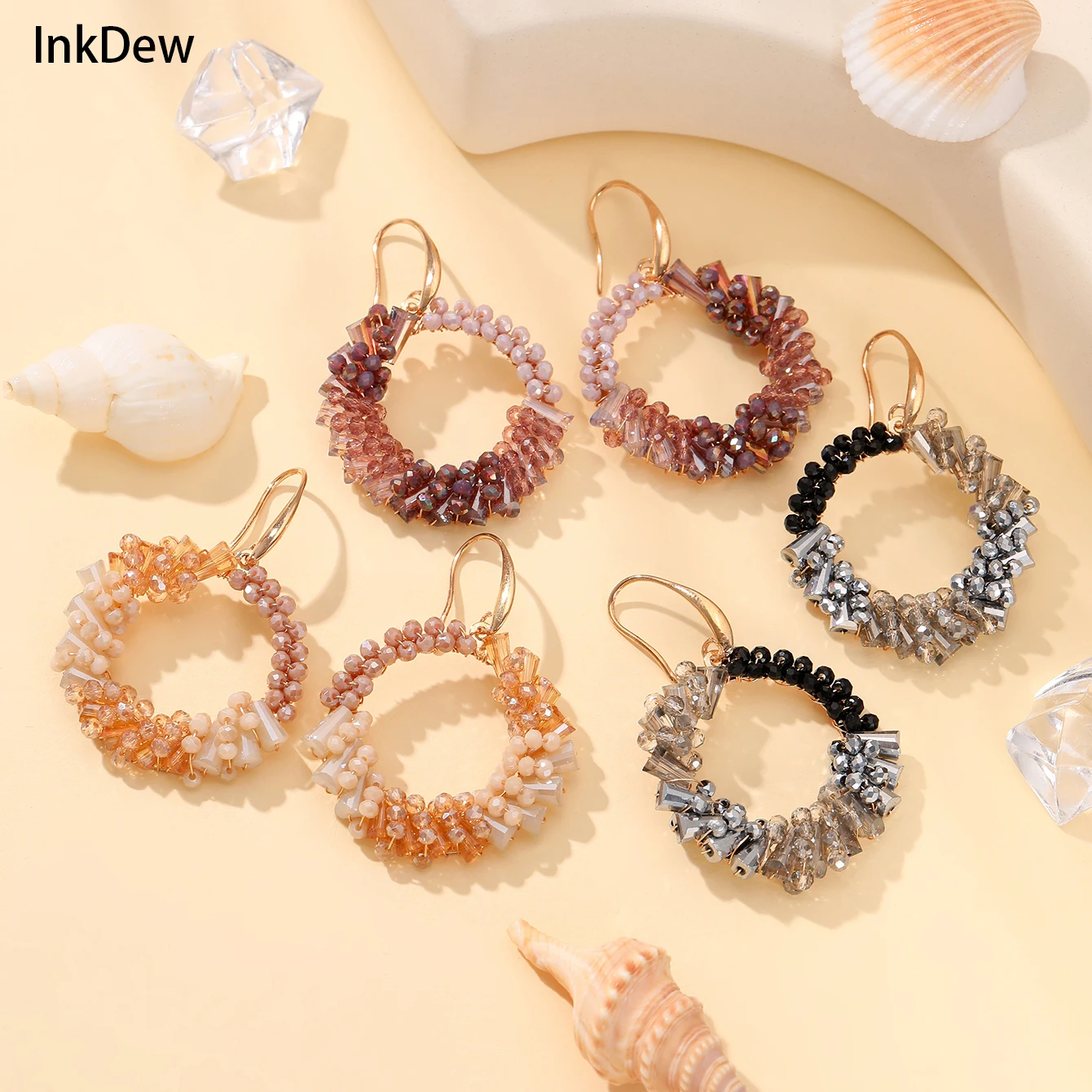 INKDEW Big Irregular Round Drop Earrings for Women Crystal Beads Handmade Long Earrings Jewelry Gift Vintage EA130
INKDEW Big Irregular Round Drop Earrings for Women Crystal Beads Handmade Long Earrings Jewelry Gift Vintage EA130