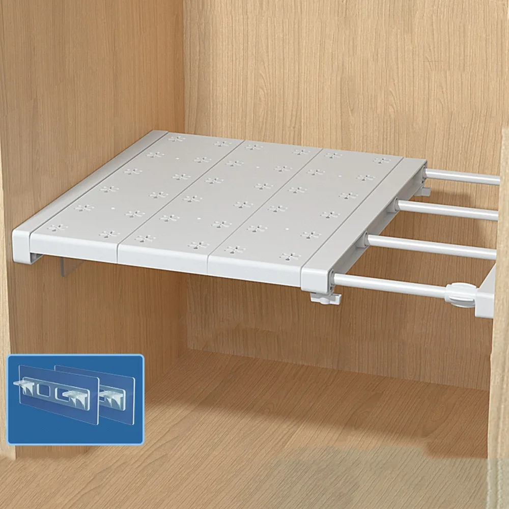 Настенная раздвижная полка-разделитель без сверления, регулируемая, для шкафа, для ванной комнаты
Настенная раздвижная полка-разделитель без сверления, регулируемая, для шкафа, для ванной комнаты