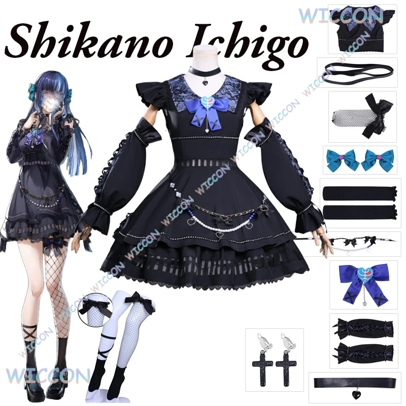 Игра The Cosplay Phan TomX Shikano Ichigo Косплей Костюм Платье BERRY Парик Темно-Черный Готический Джирай Kei Костюм Женский Хэллоуин Cos 
Игра The Cosplay Phan TomX Shikano Ichigo Косплей Костюм Платье BERRY Парик Темно-Черный Готический Джирай Kei Костюм Женский Хэллоуин Cos