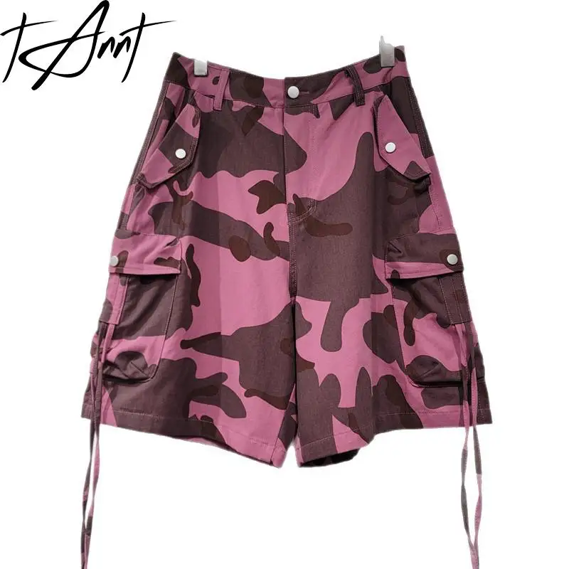 Tannt Women Pant Fahion High-waisted Pink Purple Knee Length Cargo Jeans For Women 2025 New Casual Summer Women Pants 
Tannt Women Pant Fahion High-waisted Pink Purple Knee Length Cargo Jeans For Women 2025 New Casual Summer Women Pants