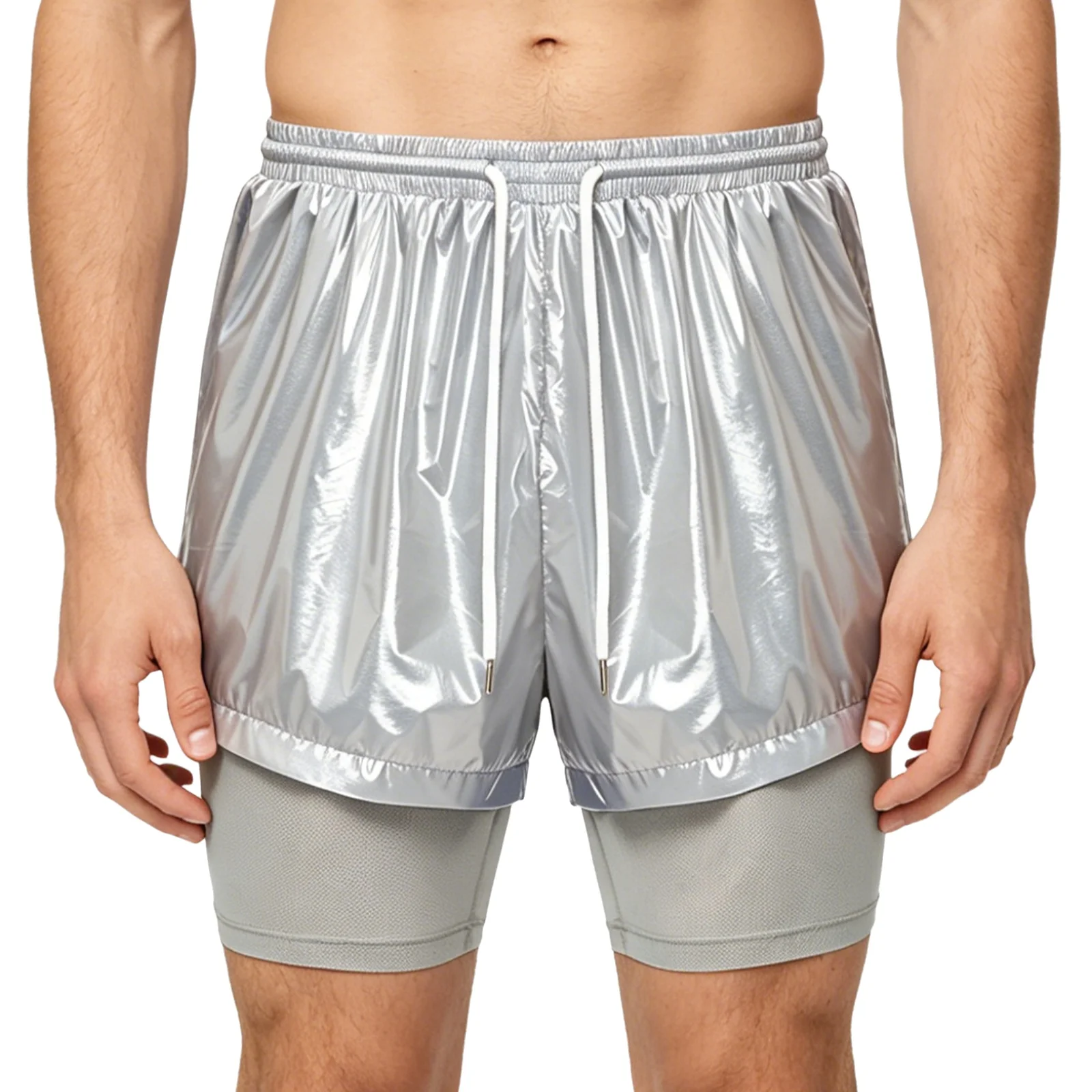 Mens 2-in-1 Sport Shorts Swim Trunks Drawstring Elastic Waistband Waterproof Double Layer Shorts for Rafting Canyoning Adventure
Mens 2-in-1 Sport Shorts Swim Trunks Drawstring Elastic Waistband Waterproof Double Layer Shorts for Rafting Canyoning Adventure
