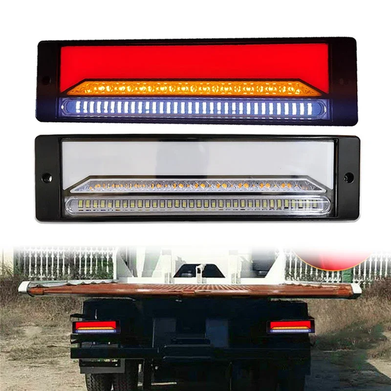 2pcs Waterproof LED Trailer Truck Combination Brake Stop Light 4 in1 Neon Tail Light Flowing Turn Signal Light Reverse Lamps
2pcs Waterproof LED Trailer Truck Combination Brake Stop Light 4 in1 Neon Tail Light Flowing Turn Signal Light Reverse Lamps