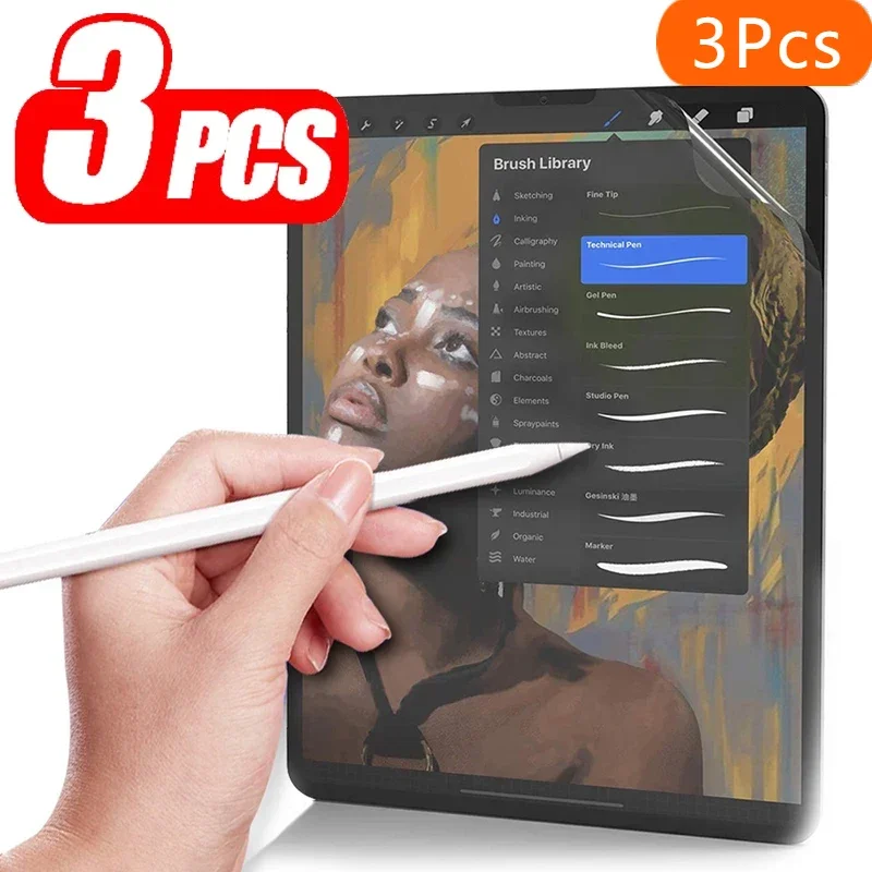 3 шт., как бумажная защитная пленка для экрана для iPad Pro 12.9 2022 A2764 A2436, матовая ПЭТ-пленка для рисования для iPad Pro 12.9 2021 2020 2018 2017
3 шт., как бумажная защитная пленка для экрана для iPad Pro 12.9 2022 A2764 A2436, матовая ПЭТ-пленка для рисования для iPad Pro 12.9 2021 2020 2018 2017