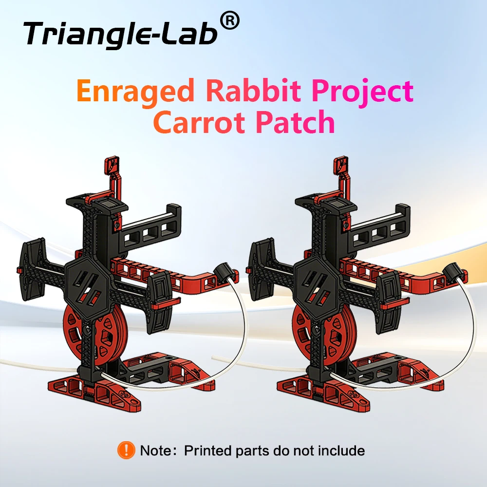 Trianglelab® ERCP Carrot Patch Buffered filament holder Trianglelab for Bambu Lab ERCF MMU AMS BMCU Voron Creality
Trianglelab® ERCP Carrot Patch Buffered filament holder Trianglelab for Bambu Lab ERCF MMU AMS BMCU Voron Creality