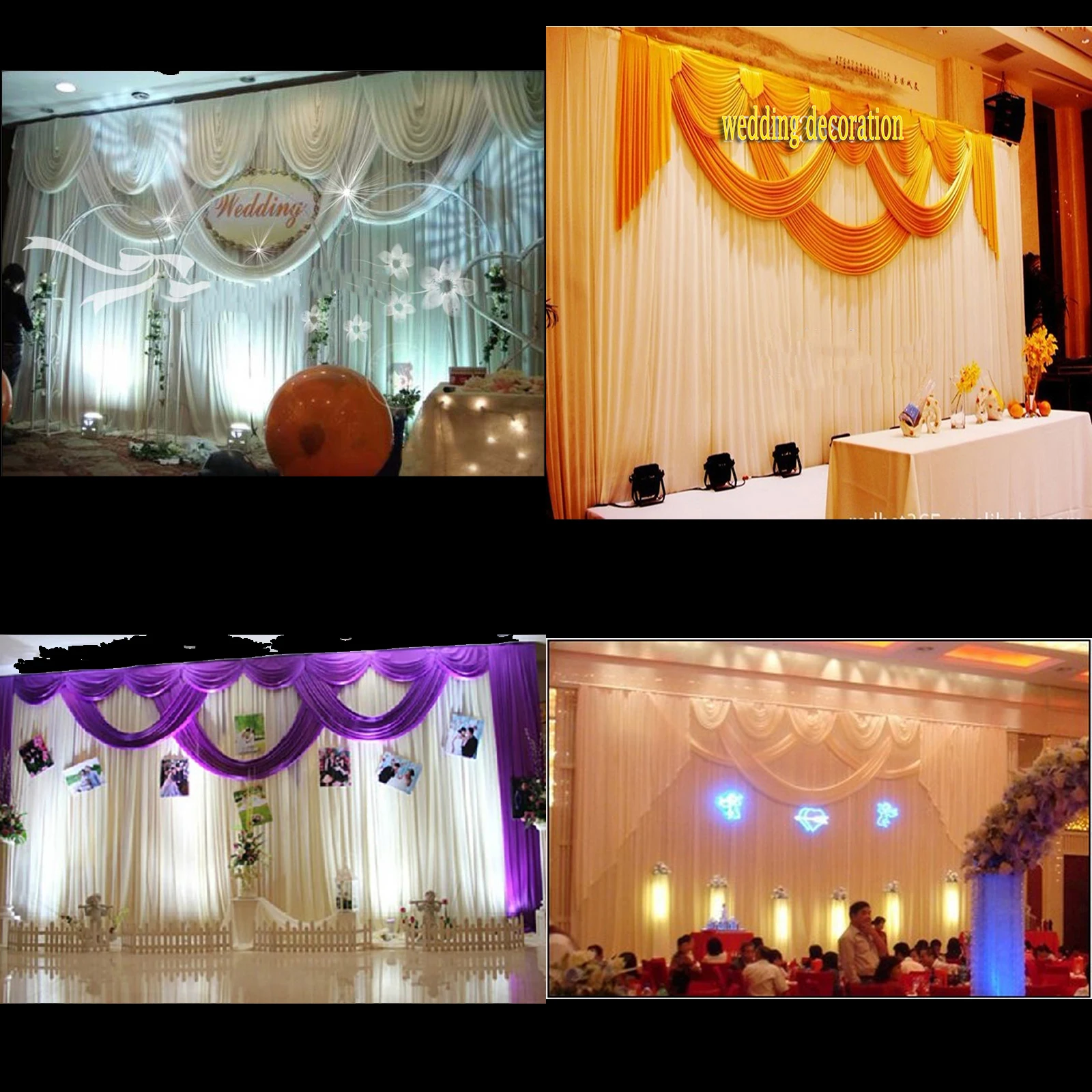 Banquet Luxurious Background with Sequins Wedding Stage Background Decoration Romantic Wedding Curtains Swags
Banquet Luxurious Background with Sequins Wedding Stage Background Decoration Romantic Wedding Curtains Swags