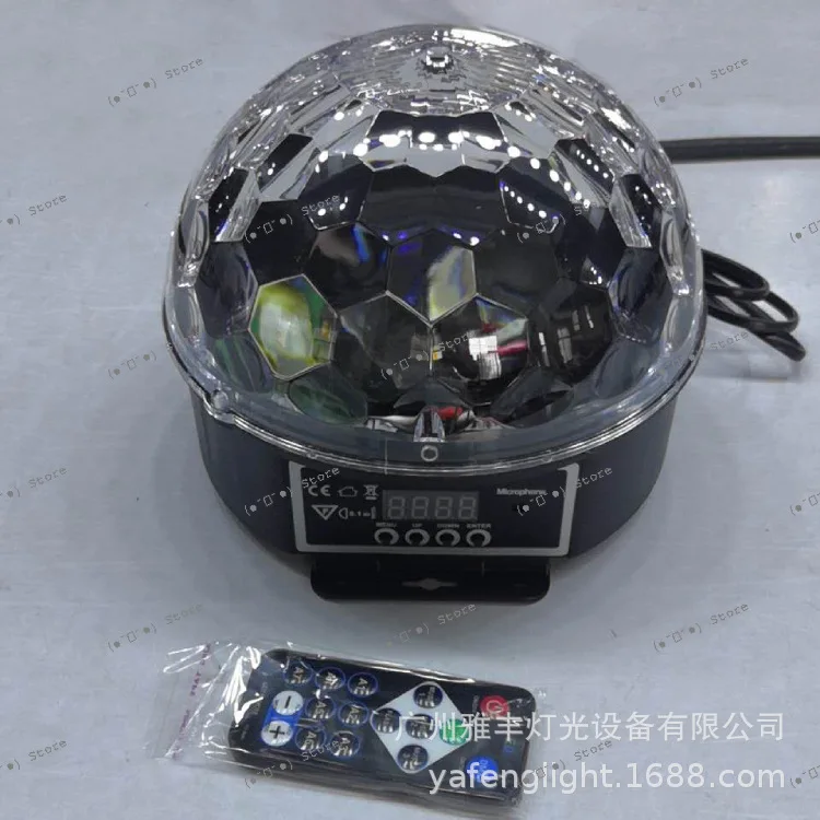 Digital Remote Control 9-color Magic Ball Light DMX512 Rotating Crystal Magic Ball Led Colorful Stage Ball
Digital Remote Control 9-color Magic Ball Light DMX512 Rotating Crystal Magic Ball Led Colorful Stage Ball