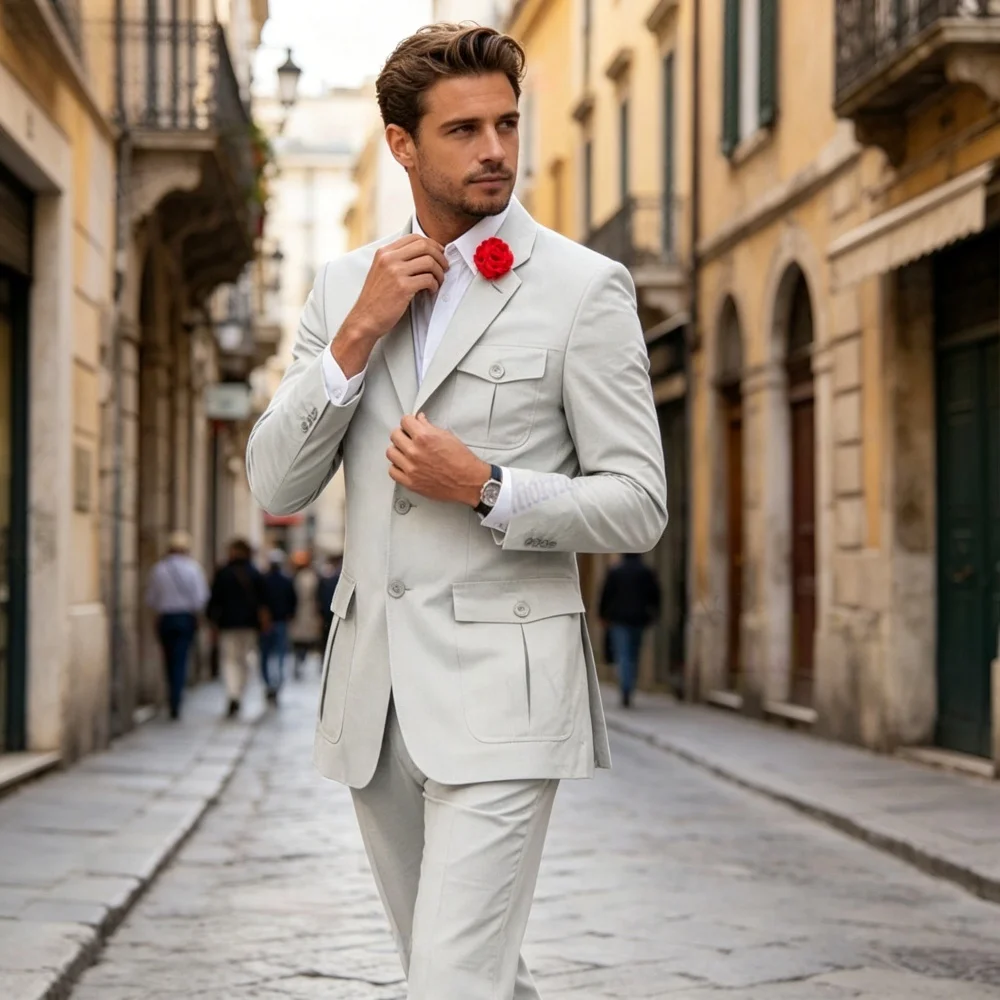 Thorndike Masculino Formal African Classic Jacket And Pants Slim Wedding Groom's Suit Latest Design Men's Traditional Wear
Thorndike Masculino Formal African Classic Jacket And Pants Slim Wedding Groom's Suit Latest Design Men's Traditional Wear