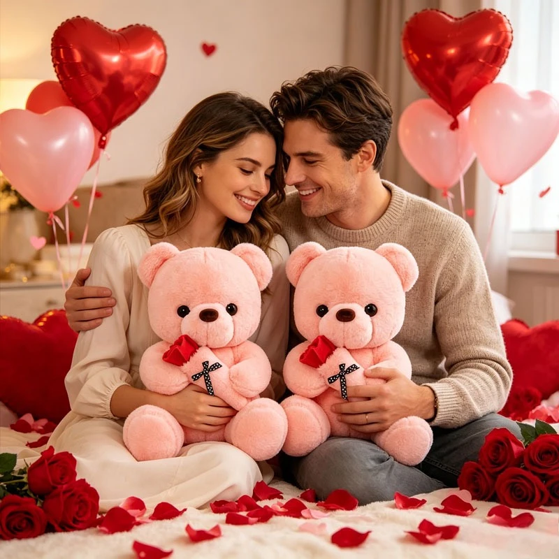 Cute Rose Bear Soft Cartoon Plush Stuffed Doll Romantic Valentines Gift for Girlfriend Wife Birthday Anniversary Bedroom Decor
Cute Rose Bear Soft Cartoon Plush Stuffed Doll Romantic Valentines Gift for Girlfriend Wife Birthday Anniversary Bedroom Decor