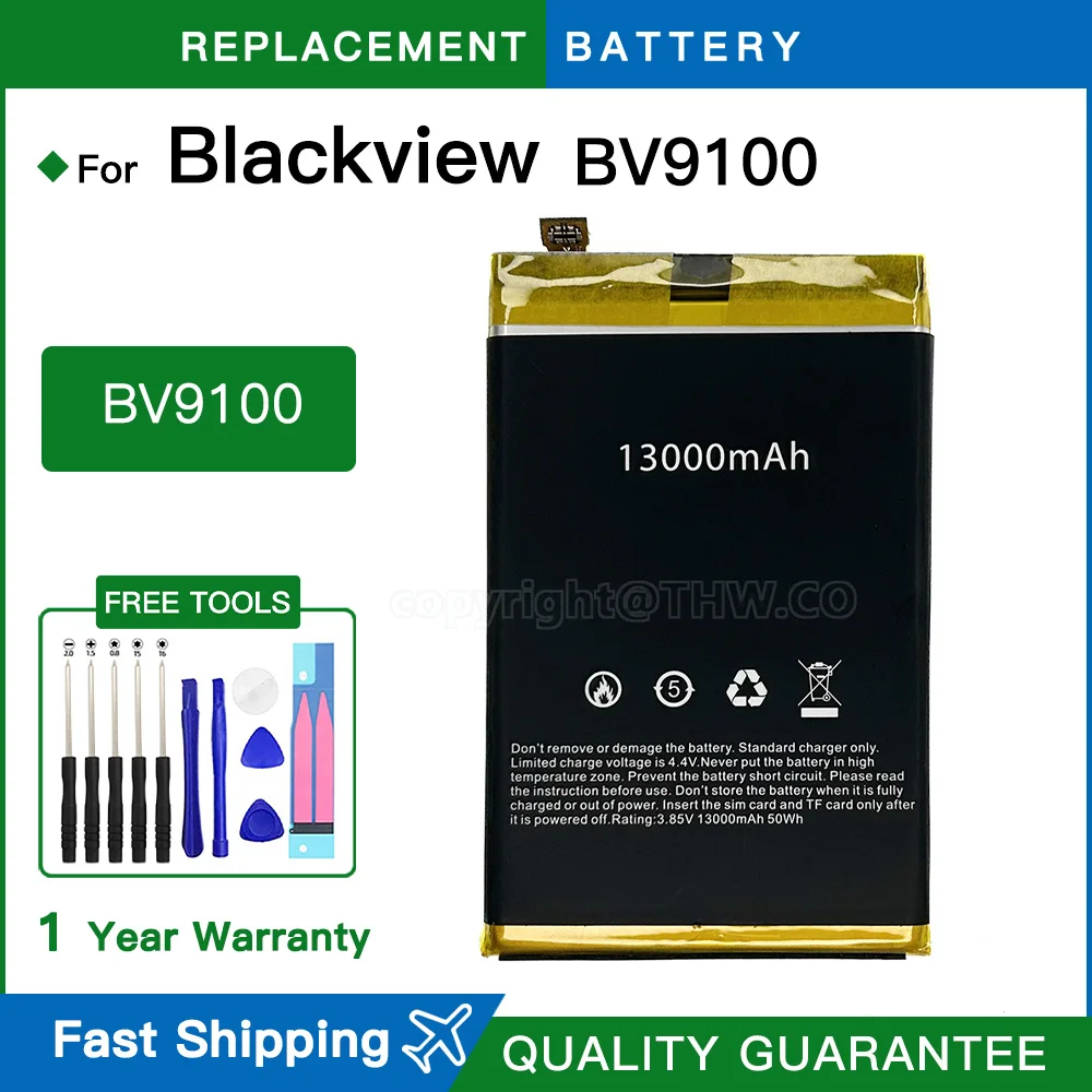 Brand new BV9100 For Blackview BV9100 Mobile Phone Battery Batteria 13000mAh Battery
Brand new BV9100 For Blackview BV9100 Mobile Phone Battery Batteria 13000mAh Battery