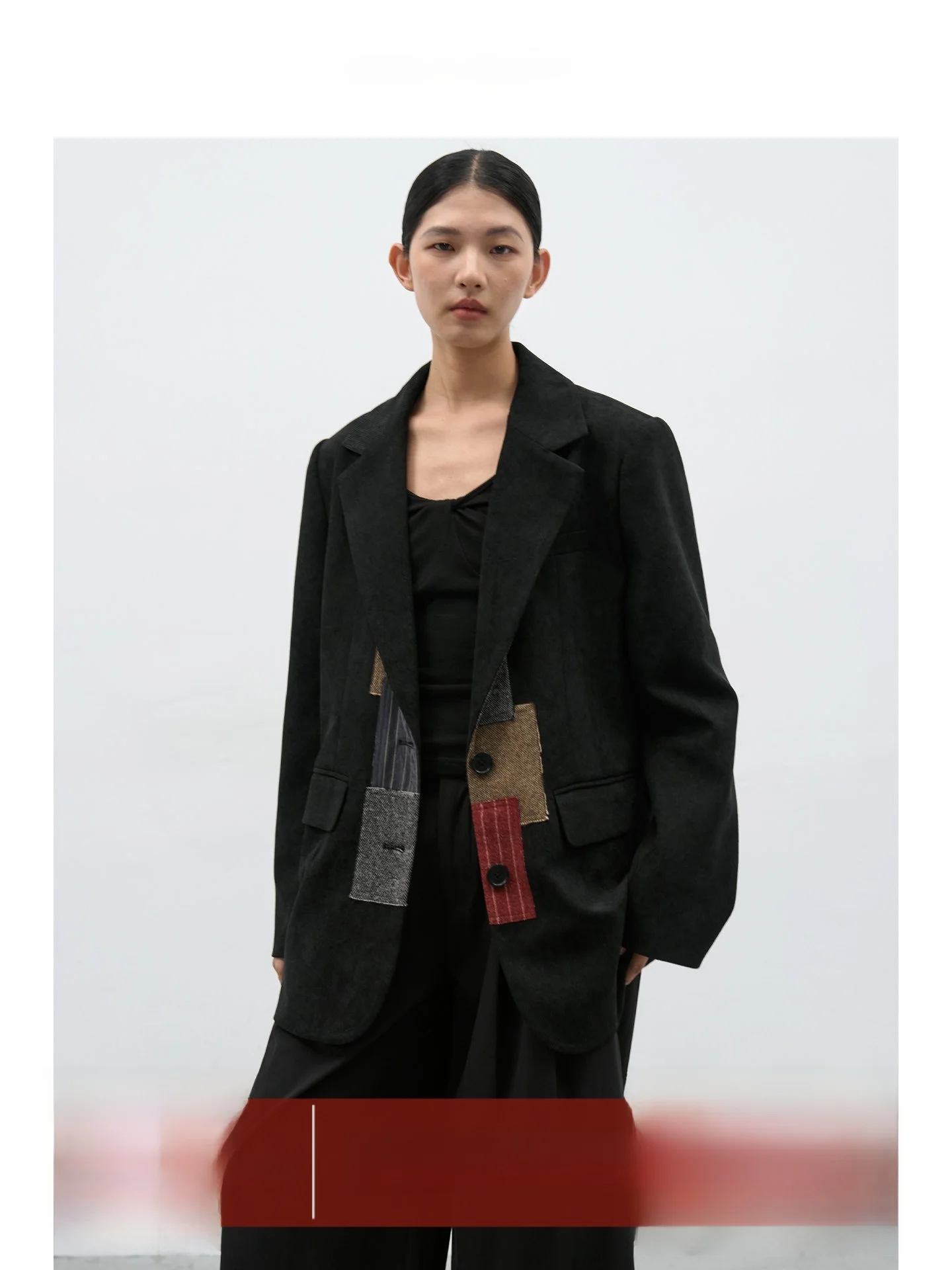 EIGHTHMONTH Bla Patchwork Design Women's Suit Jaet Loose Fitting Retro Sle Long Sve Commute Friendly Polyester
EIGHTHMONTH Bla Patchwork Design Women's Suit Jaet Loose Fitting Retro Sle Long Sve Commute Friendly Polyester