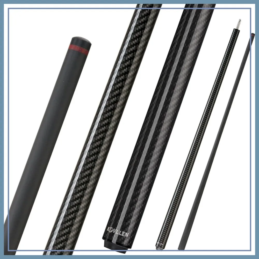 58" 20oz Heavy Carbon Fiber Break Pool Cue, 13mm Phenolic Tip, 2-Piece Professional Design
58" 20oz Heavy Carbon Fiber Break Pool Cue, 13mm Phenolic Tip, 2-Piece Professional Design