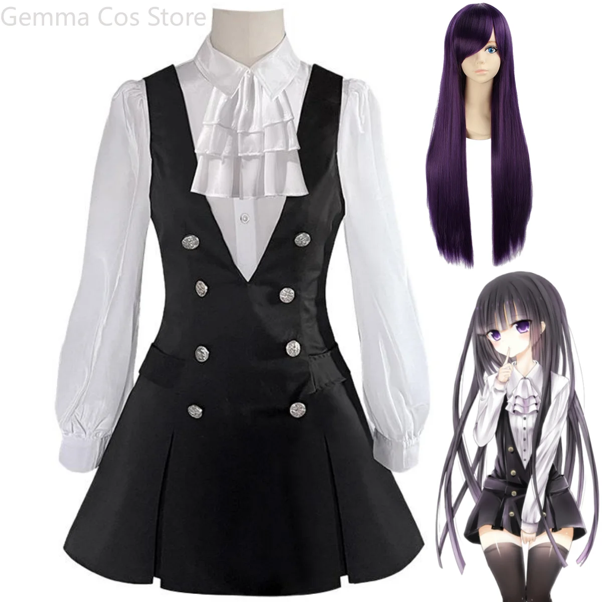 Костюм для косплея аниме Inu X Boku SS Shirakiin Riricho, рубашка, кофта, юбка, костюм, пикантный кавайный карнавальный костюм
Костюм для косплея аниме Inu X Boku SS Shirakiin Riricho, рубашка, кофта, юбка, костюм, пикантный кавайный карнавальный костюм