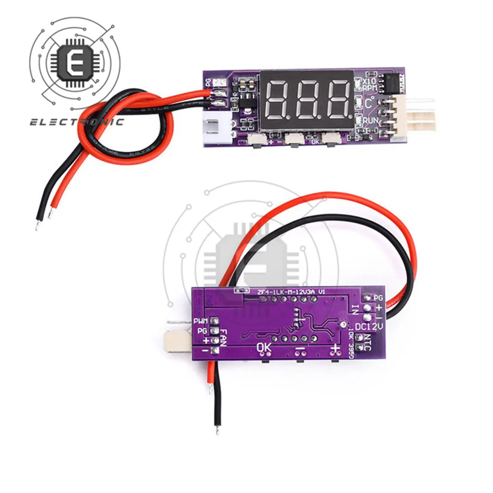 DC 12V контроллер скорости ШИМ регулятор скорости вентилятора, переключатель контроля температуры для кулера цп пк
DC 12V контроллер скорости ШИМ регулятор скорости вентилятора, переключатель контроля температуры для кулера цп пк