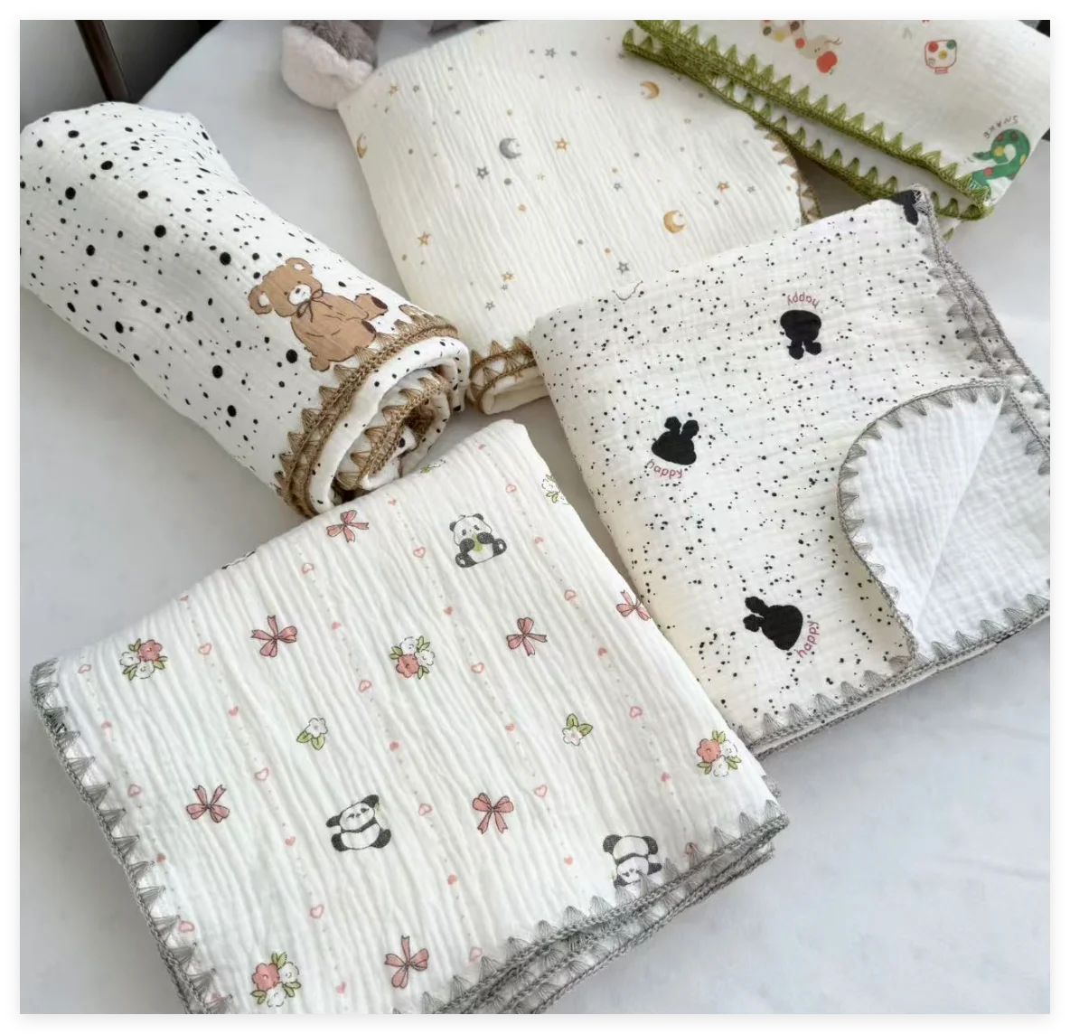 Muslin Baby Blanket Newborn Swaddle Wrap Blankets Cotton Soft Baby Receiving Blanket For Bed Crib Quilt Toddler Bath Towel 100cm
Muslin Baby Blanket Newborn Swaddle Wrap Blankets Cotton Soft Baby Receiving Blanket For Bed Crib Quilt Toddler Bath Towel 100cm