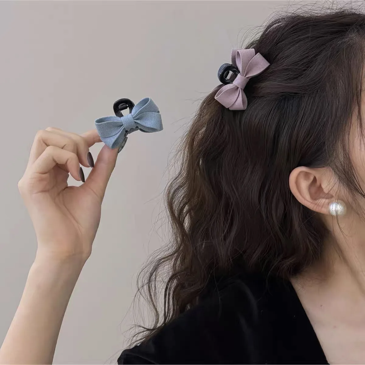 Small Hair Claw Fabric Bow Handmade Korean Cute Sweet for Princess Bangs Forehead Clip Non Slip Daily Use Assorted Color
Small Hair Claw Fabric Bow Handmade Korean Cute Sweet for Princess Bangs Forehead Clip Non Slip Daily Use Assorted Color