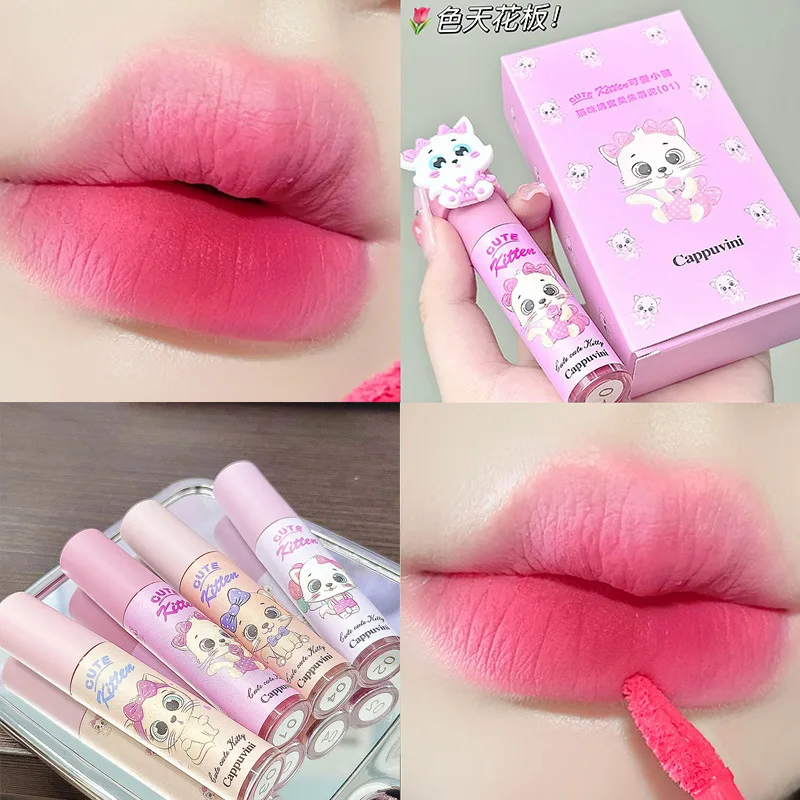 Summer Lip Gloss Cat Lip Mud Matte Finish Transfer Proof Long Lasting for Student Affordable Gift Box Essential
Summer Lip Gloss Cat Lip Mud Matte Finish Transfer Proof Long Lasting for Student Affordable Gift Box Essential