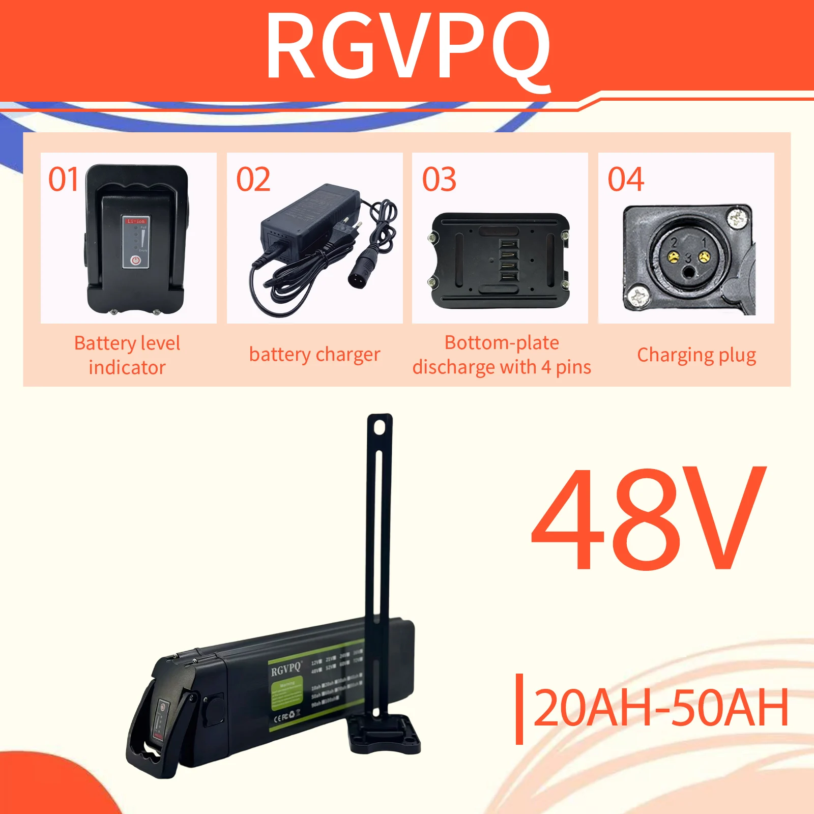 48V20AH-50AH Silver Fish lithium batteries are used in chauffeur cars, electric delivery vehicles, and folding electric vehicles
48V20AH-50AH Silver Fish lithium batteries are used in chauffeur cars, electric delivery vehicles, and folding electric vehicles