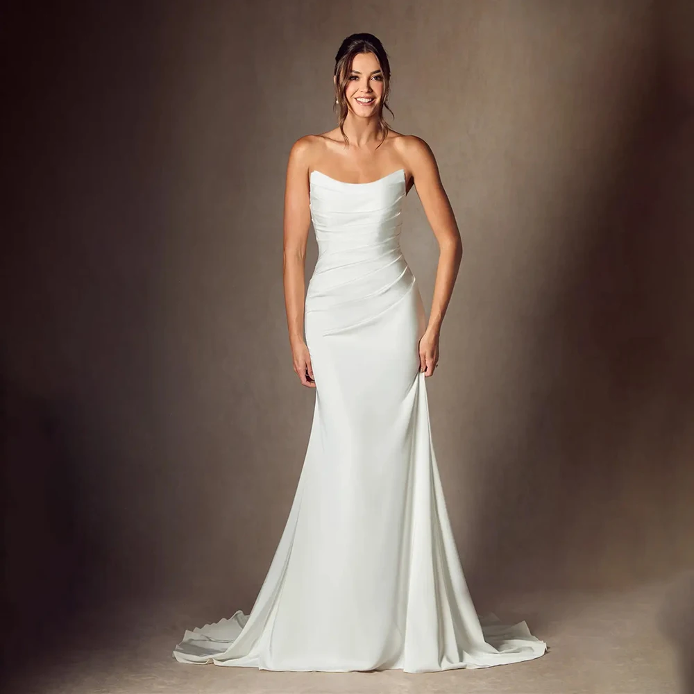 Wedding Dress Bridal Gown Elegant Strapless Mermaid Bridal Dress Luxury Bride Gown Wedding Gown Women's Wedding Party Attire
Wedding Dress Bridal Gown Elegant Strapless Mermaid Bridal Dress Luxury Bride Gown Wedding Gown Women's Wedding Party Attire