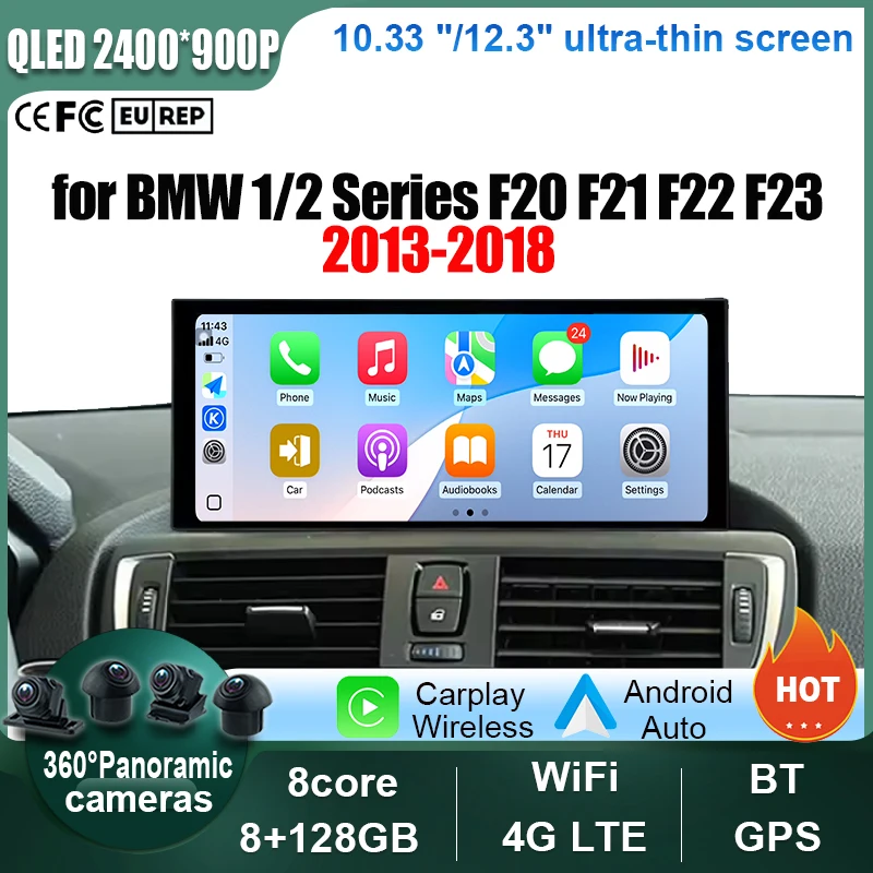 Car Radio for BMW 1/2 Series F20 F21 F22 F23 2013-2018 Touch Screen Android 14 Multimedia Video Player DSP Stereo GPS Navigation
Car Radio for BMW 1/2 Series F20 F21 F22 F23 2013-2018 Touch Screen Android 14 Multimedia Video Player DSP Stereo GPS Navigation