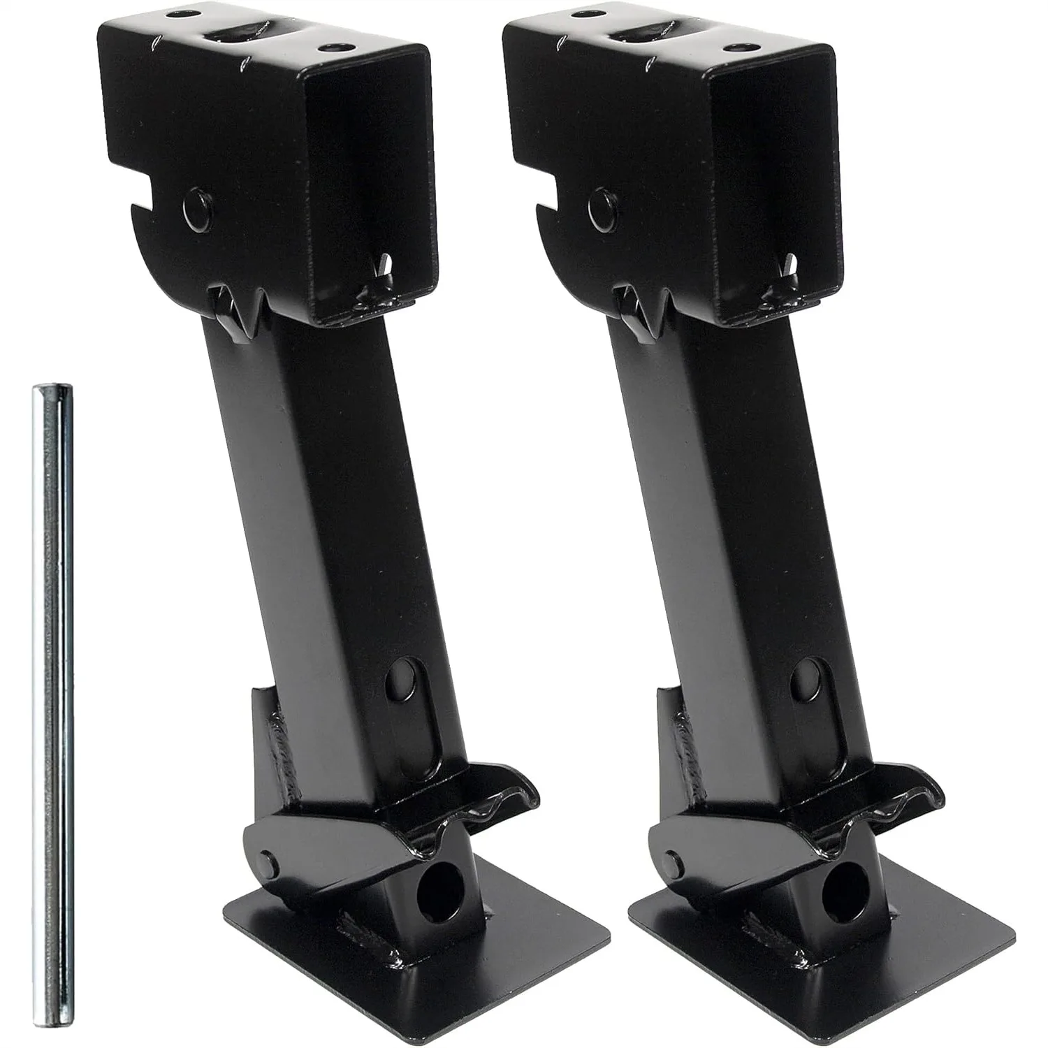 Trailer Swing Down Stabilizer Jacks 1000 Lbs Capacity Each, Telescoping RV Camper Accessories 12-18 inch Set of 2
Trailer Swing Down Stabilizer Jacks 1000 Lbs Capacity Each, Telescoping RV Camper Accessories 12-18 inch Set of 2