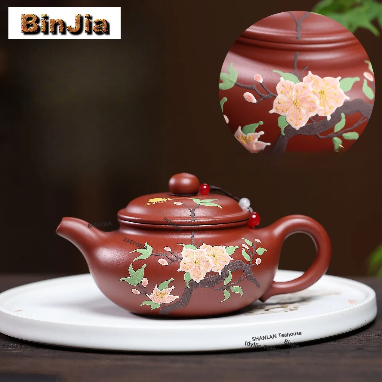 300ml Exquisite Yixing Purple Clay Teapots Handmade Peach Blossom Pot Raw Ore Dahongpao Mud Kettle Chinese Zisha Teaset Ornament
300ml Exquisite Yixing Purple Clay Teapots Handmade Peach Blossom Pot Raw Ore Dahongpao Mud Kettle Chinese Zisha Teaset Ornament