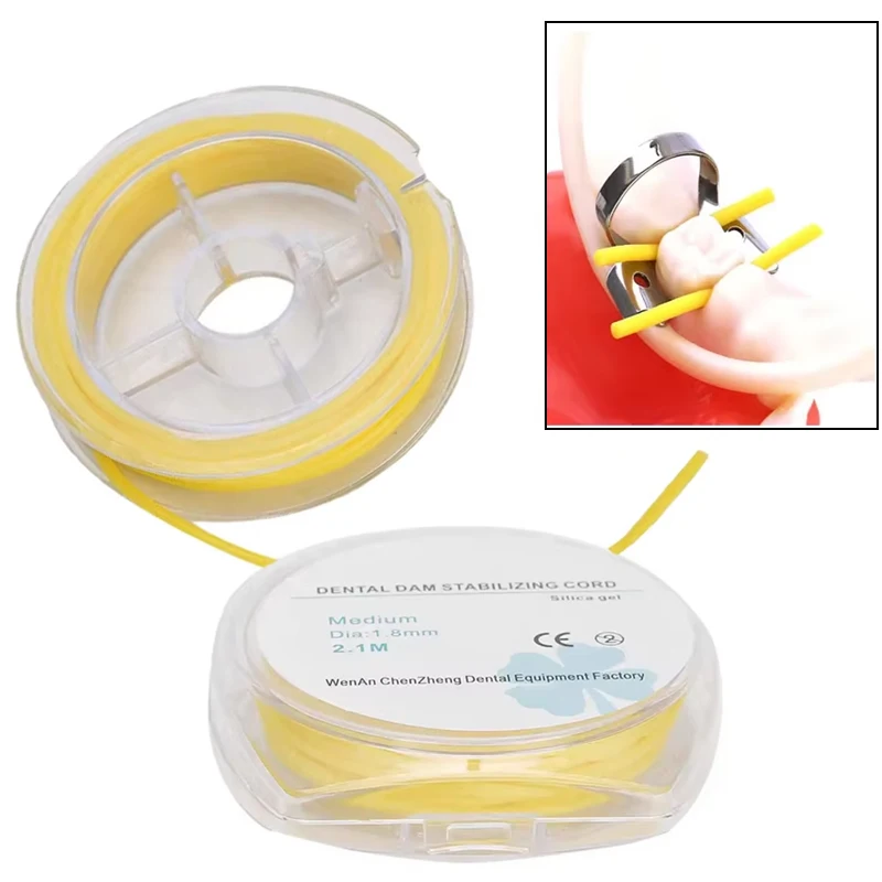 1PCS Dental Rubber Dam Stabilizing Cord Medium 1.8mm Elastic Wedges Clamps for Teeth 2.1M Yellow Orthodontic Dental Supplies
1PCS Dental Rubber Dam Stabilizing Cord Medium 1.8mm Elastic Wedges Clamps for Teeth 2.1M Yellow Orthodontic Dental Supplies