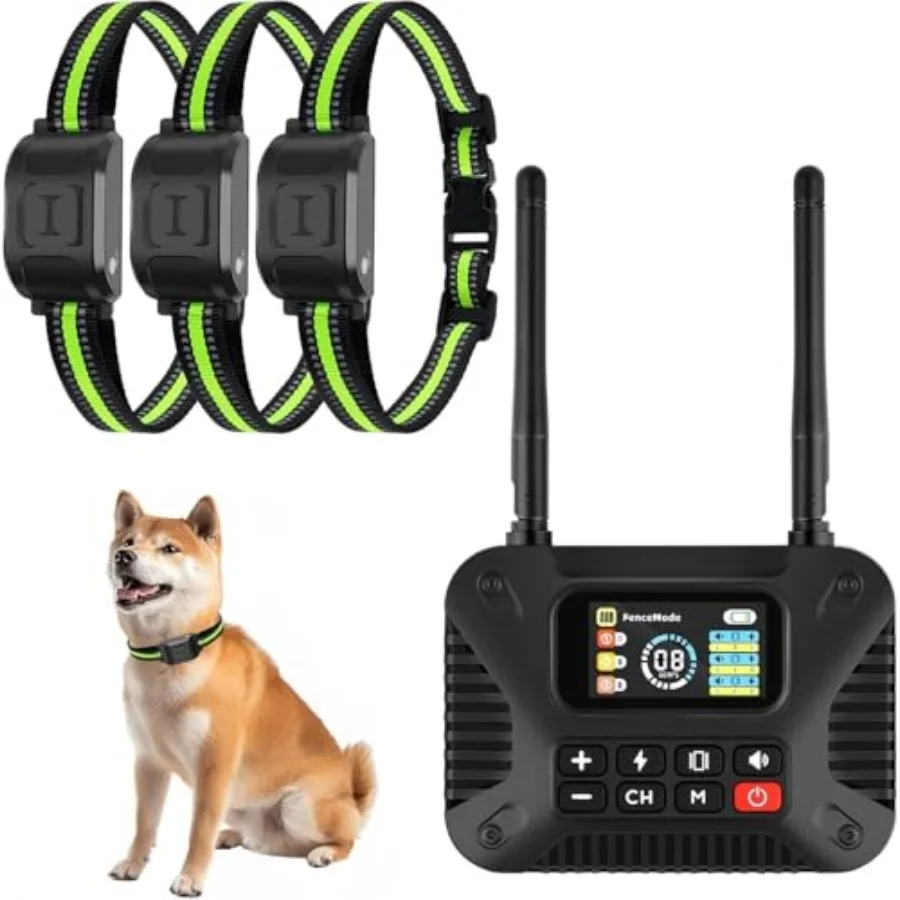 Wireless Dog Fence 2.4GHz Electric Fence for Dogs Wireless Fence for Dogs Portable Electric Dog Fence with Waterproof and Recha
Wireless Dog Fence 2.4GHz Electric Fence for Dogs Wireless Fence for Dogs Portable Electric Dog Fence with Waterproof and Recha