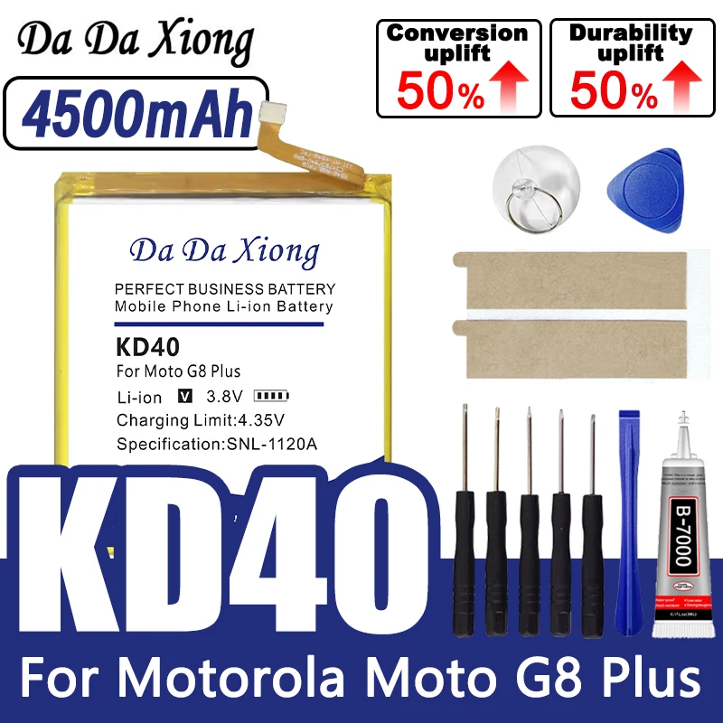 KD40 New 4500mAh Phone Battery For Motorola Moto G8 Plus XT2019-1 XT2019-2 In Stock With Tracking Number + Tools
KD40 New 4500mAh Phone Battery For Motorola Moto G8 Plus XT2019-1 XT2019-2 In Stock With Tracking Number + Tools