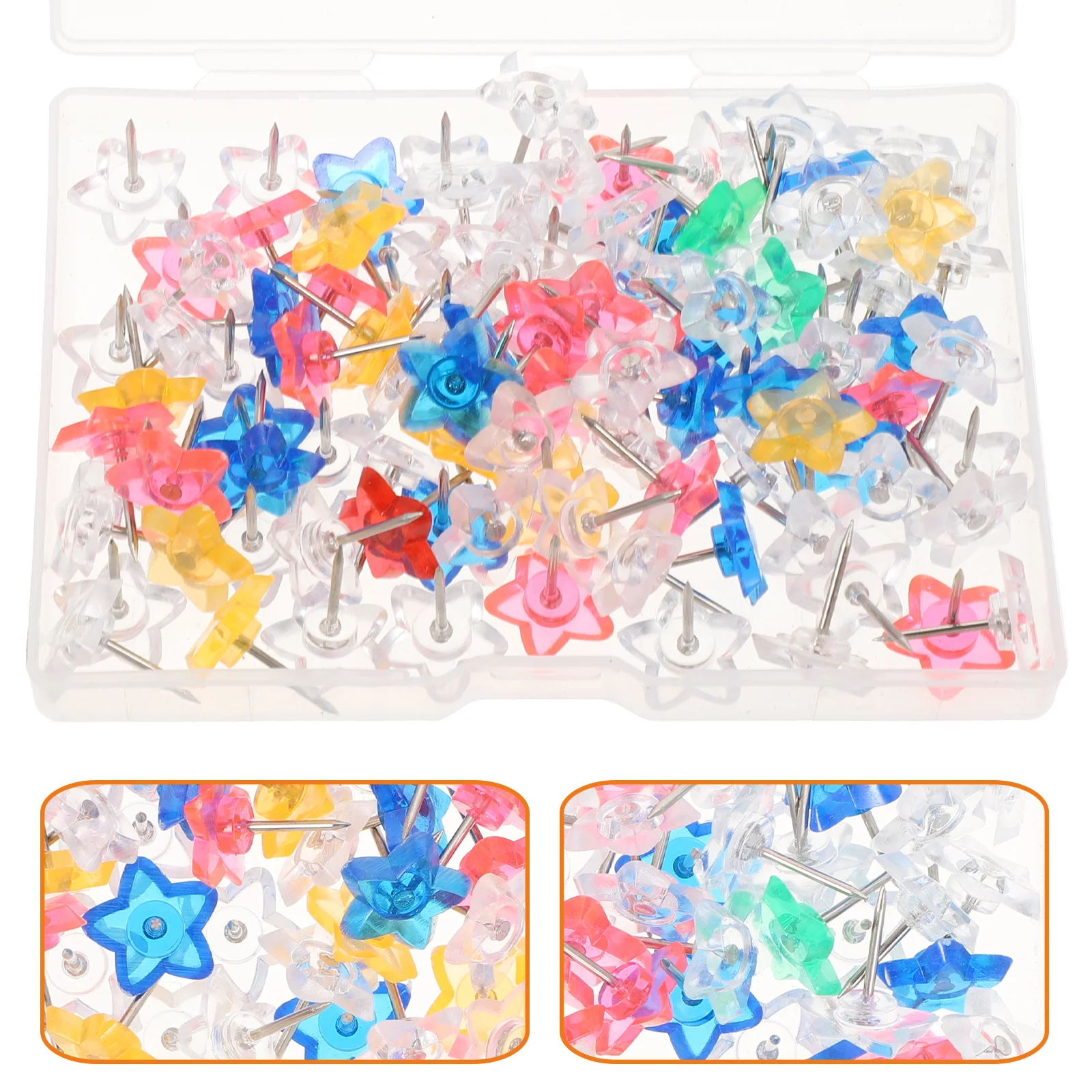 100 Pcs Thumbtack Compact Pushpins Multi-function Thumbtacks Small Star Shaped Delicate Map Accessories
100 Pcs Thumbtack Compact Pushpins Multi-function Thumbtacks Small Star Shaped Delicate Map Accessories