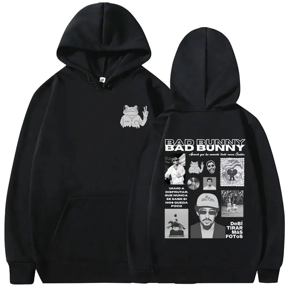 Rapper Bad Bunny Double Sided Print Hoodie DeBi TiRAR MaS FOToS DTMF Graphic Streetwear Men Hip Hop Fashion Oversized Hoodies
Rapper Bad Bunny Double Sided Print Hoodie DeBi TiRAR MaS FOToS DTMF Graphic Streetwear Men Hip Hop Fashion Oversized Hoodies