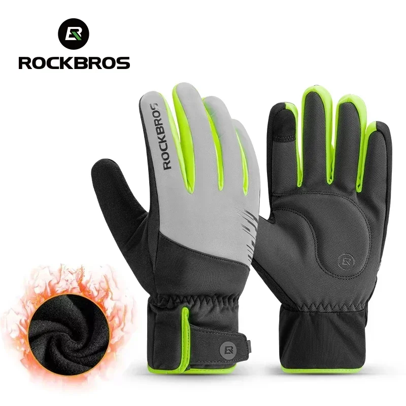 ROCKBROS Cycling Gloves Winter Windproof Keep Warm Reflective Gloves Thickened Palm Pad Touch Screen Night Cycling Glove MTB Men
ROCKBROS Cycling Gloves Winter Windproof Keep Warm Reflective Gloves Thickened Palm Pad Touch Screen Night Cycling Glove MTB Men