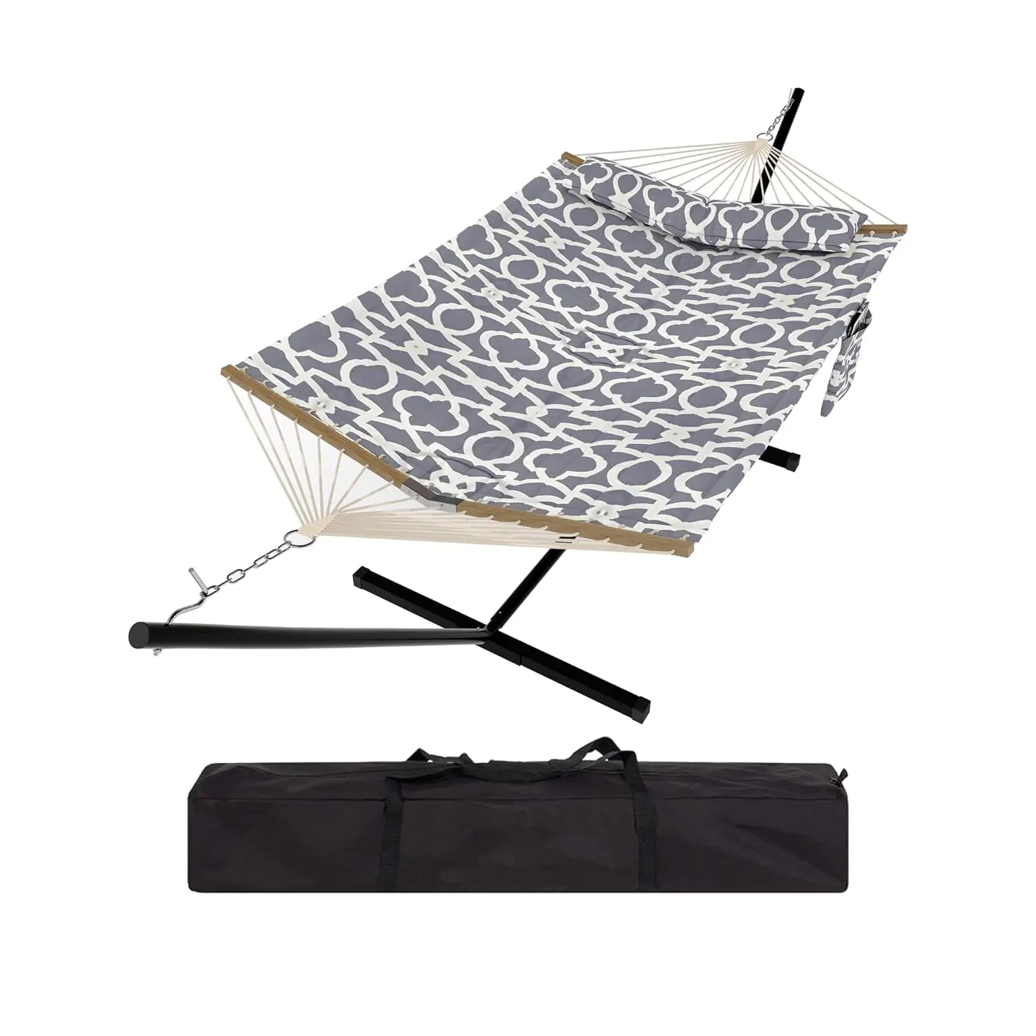 500Lb Double Hammock w/Steel Frame V Bar Carry Bag Freestanding Indoor Outdoor Stripe Customized
500Lb Double Hammock w/Steel Frame V Bar Carry Bag Freestanding Indoor Outdoor Stripe Customized