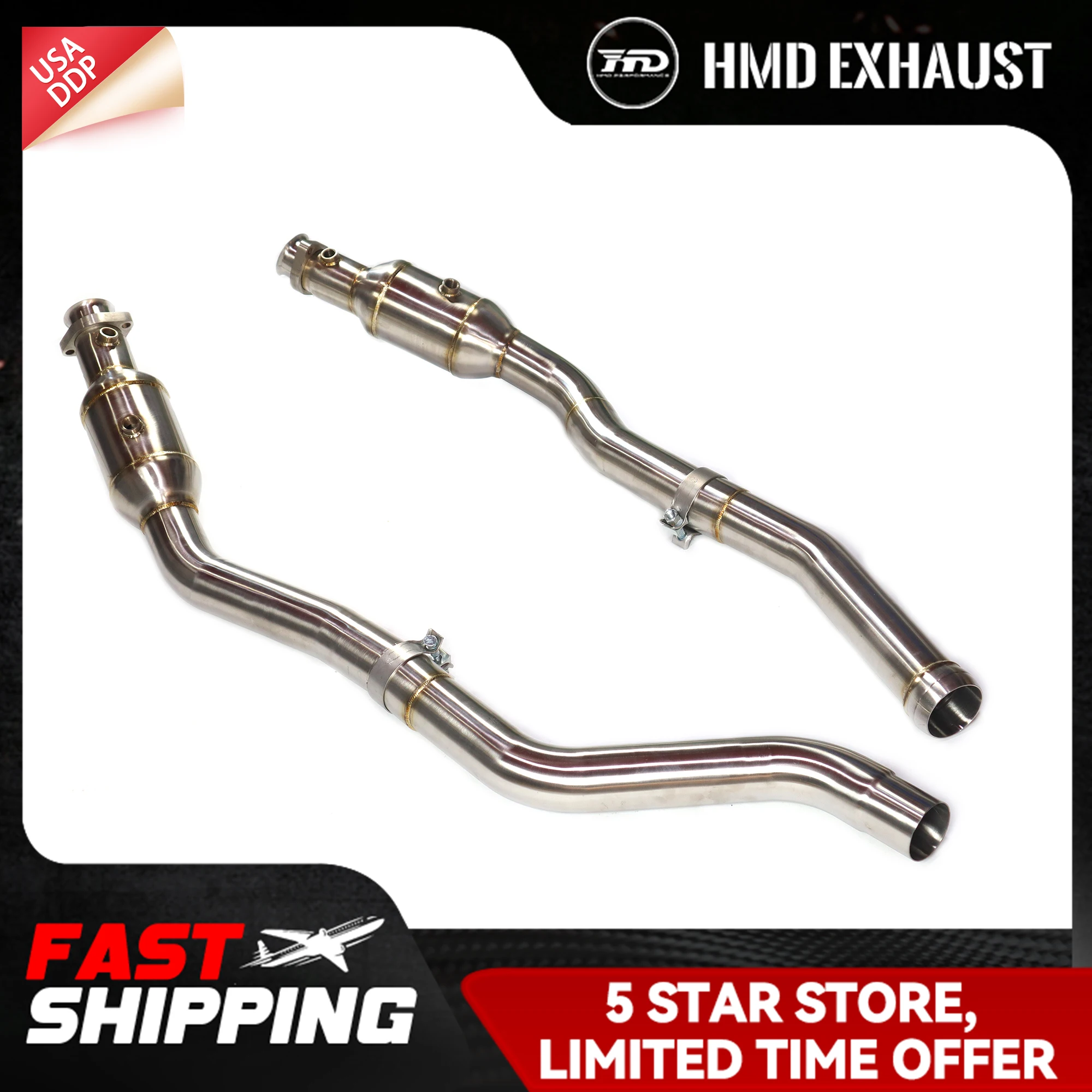 Даунпайп HMD для Mercedes Benz ML63 W167 5.5T SUS304 Выхлопная система отлично увеличенная конская мощность
Даунпайп HMD для Mercedes Benz ML63 W167 5.5T SUS304 Выхлопная система отлично увеличенная конская мощность