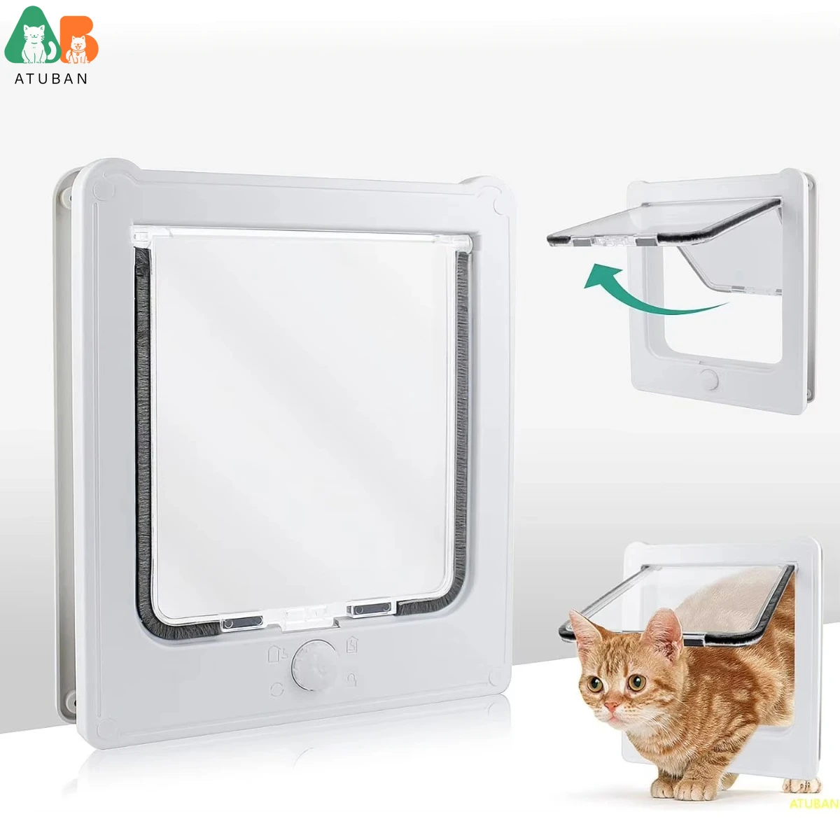 Cat Door for Interior Door,Safety Small Pet Door for Interior Exterior Doors Wall with 4 Locks Way,Magnetic Door for Cats Doggie
Cat Door for Interior Door,Safety Small Pet Door for Interior Exterior Doors Wall with 4 Locks Way,Magnetic Door for Cats Doggie