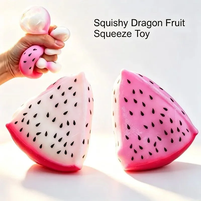Simulated Color-changing Dragon Fruit Squishy Toy Fruit Hand Anti-stress Squeeze Ball Decompression Toys for Sensory Autism
Simulated Color-changing Dragon Fruit Squishy Toy Fruit Hand Anti-stress Squeeze Ball Decompression Toys for Sensory Autism