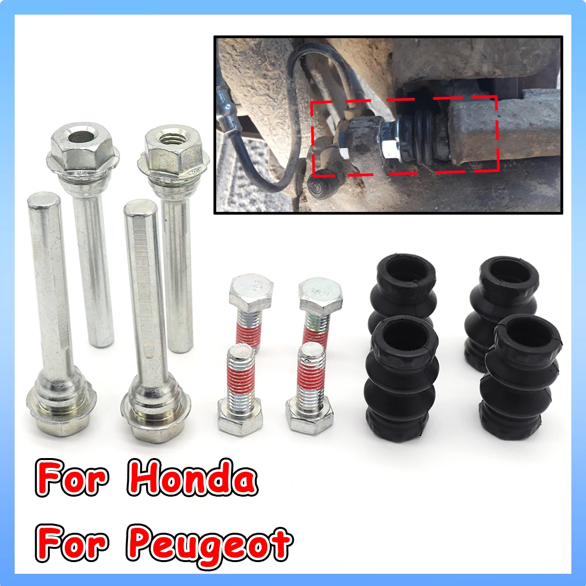 Left Rear Right Brake Caliper Cylinder Slider Guide Pin Bushing Boot Seal Kit For HONDA ACCORD SALOON PEUGEOT 308 5008 PARTNER
Left Rear Right Brake Caliper Cylinder Slider Guide Pin Bushing Boot Seal Kit For HONDA ACCORD SALOON PEUGEOT 308 5008 PARTNER