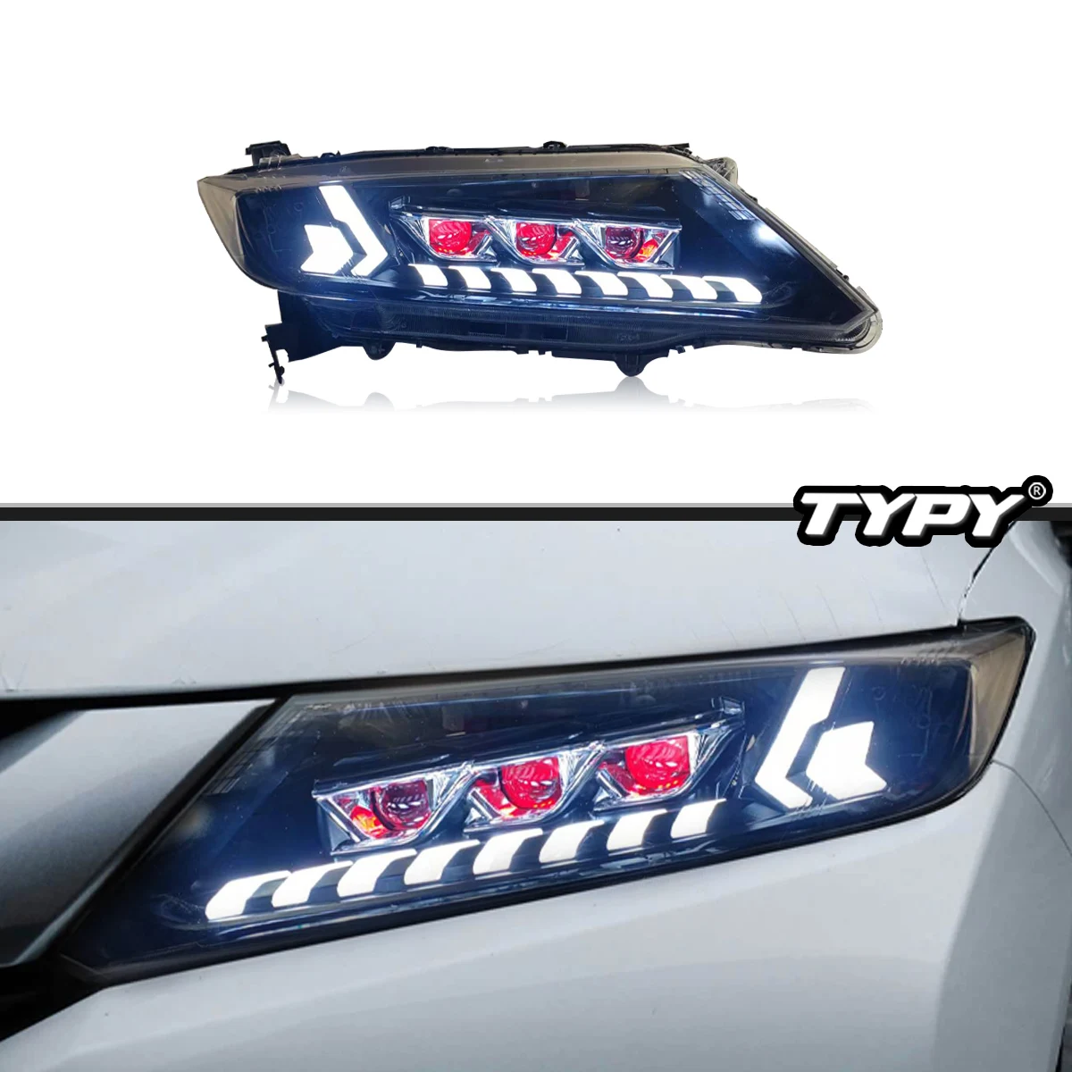 TYPY New LED Head Lamp Upgrade Modified For Honda City Headlight 2015-2022 Dynamic Signal Head Lamp Auto Accessories
TYPY New LED Head Lamp Upgrade Modified For Honda City Headlight 2015-2022 Dynamic Signal Head Lamp Auto Accessories