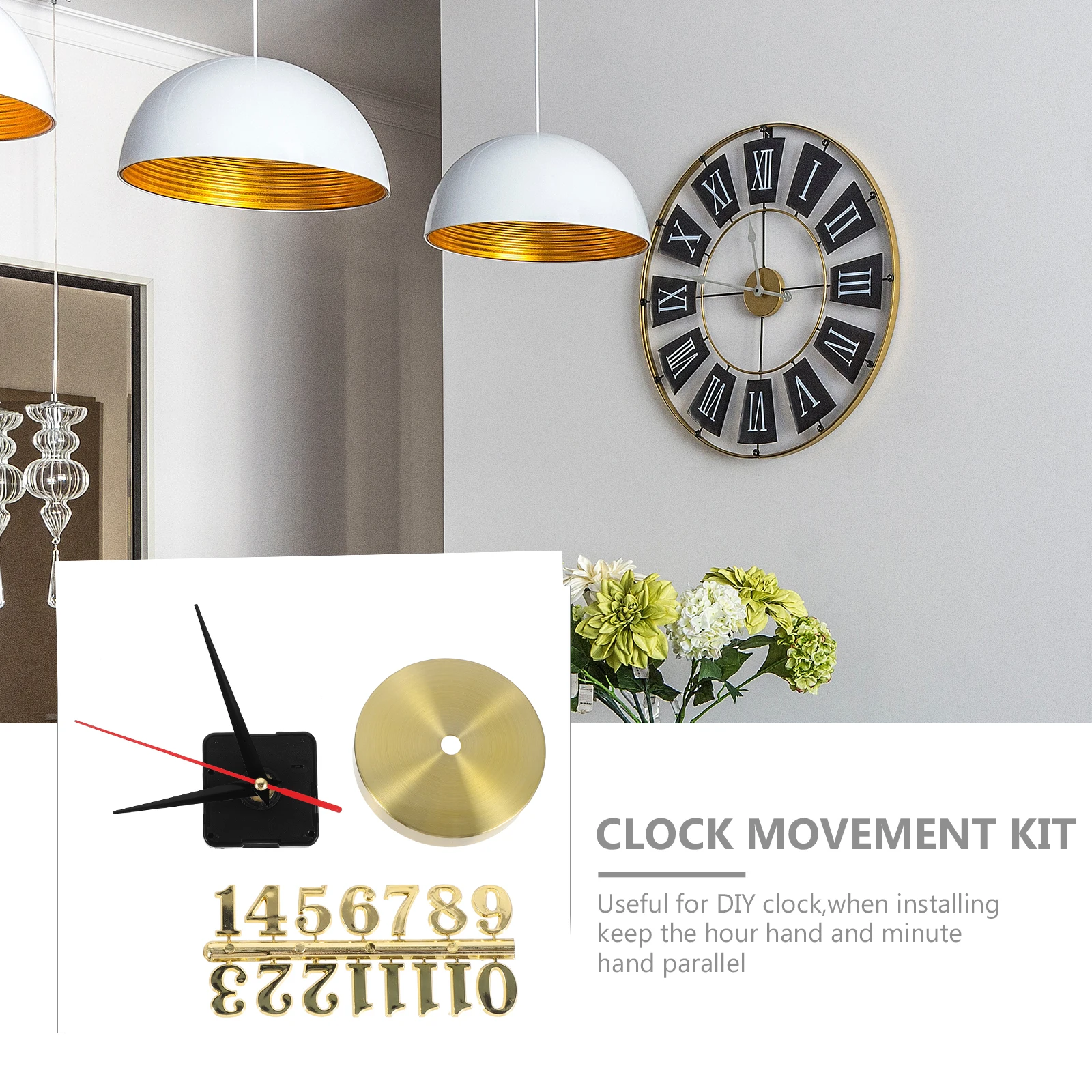 1 set DIY Clock Mechanism 5 13 Gold High-Torque Clock Movement Numerals Kits Wall Quartz Silent Parts Replacement
1 set DIY Clock Mechanism 5 13 Gold High-Torque Clock Movement Numerals Kits Wall Quartz Silent Parts Replacement